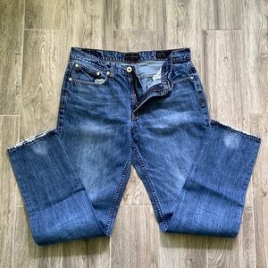 Men’s vintage straight denim classic vintage wash